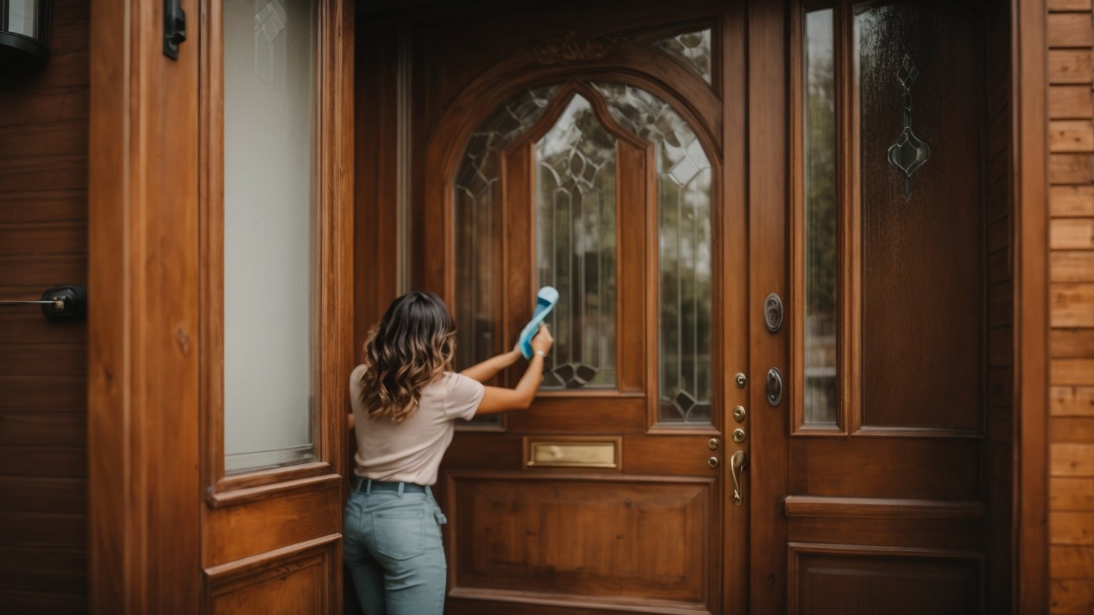 clean-your-wooden-front-door
