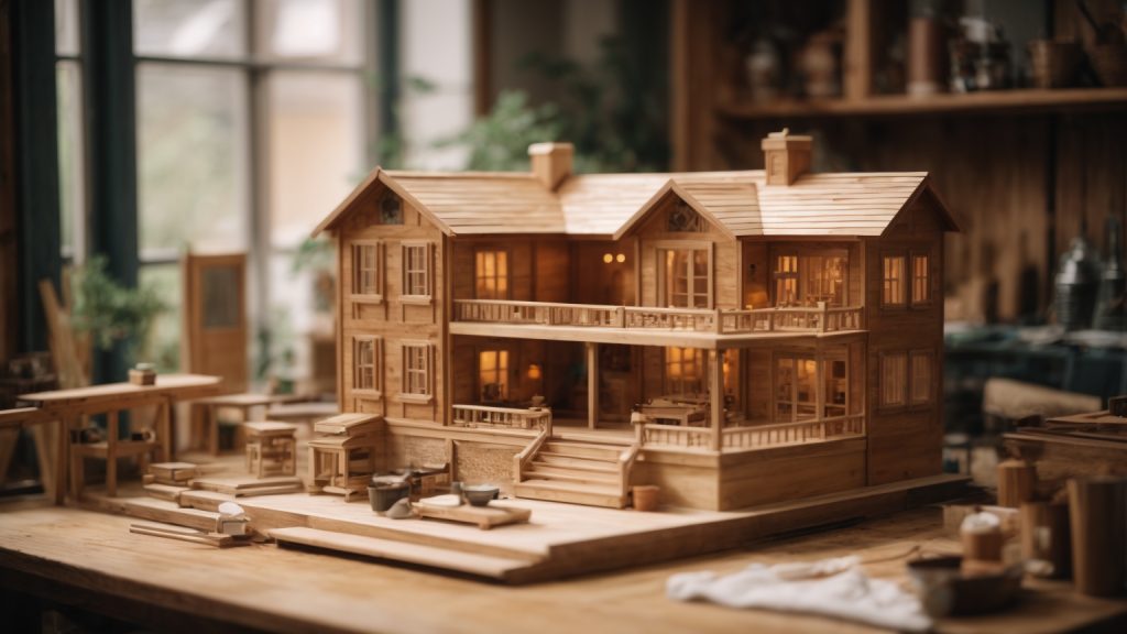 photoreal_process_making_a_wooden_doll_house_1