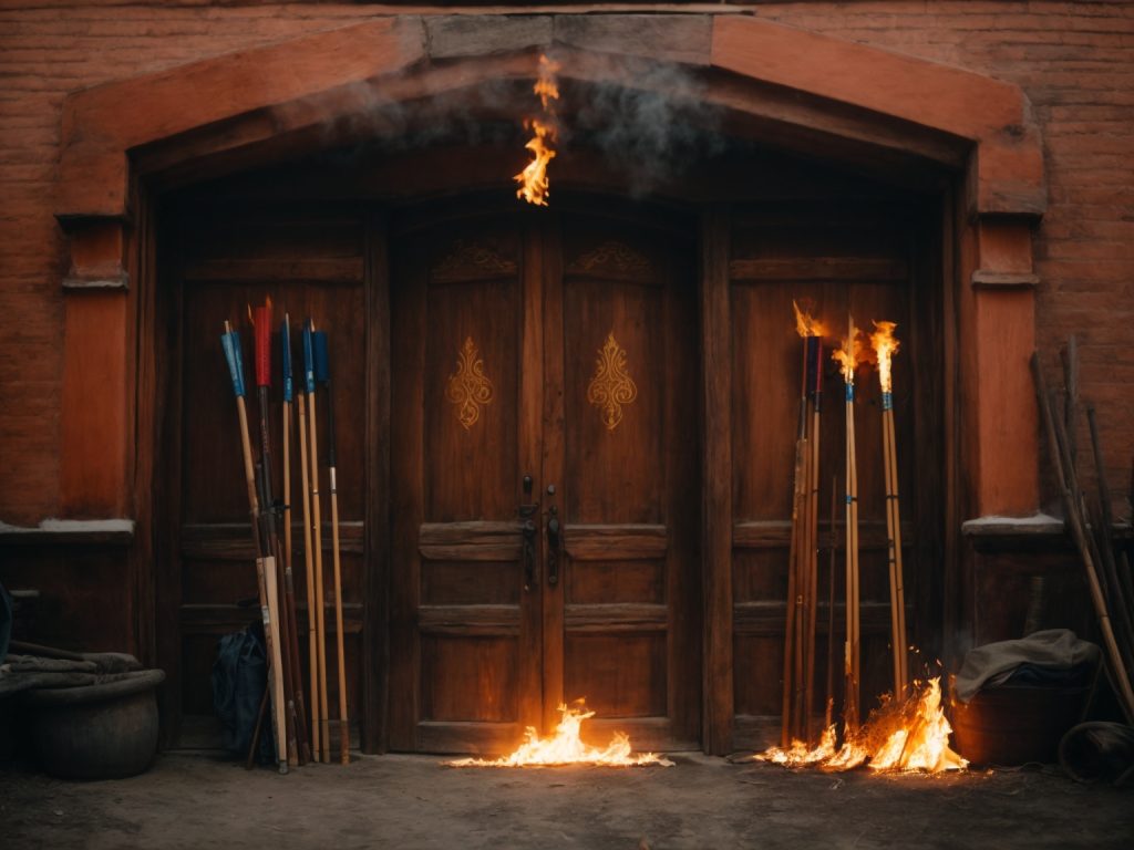 wooden-doors-and-fire