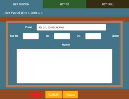 Kolom Pasang Angka Taruhan Togel SGP di Arizona88